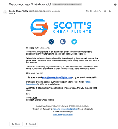 scotts-cheap-flights-welcome-email